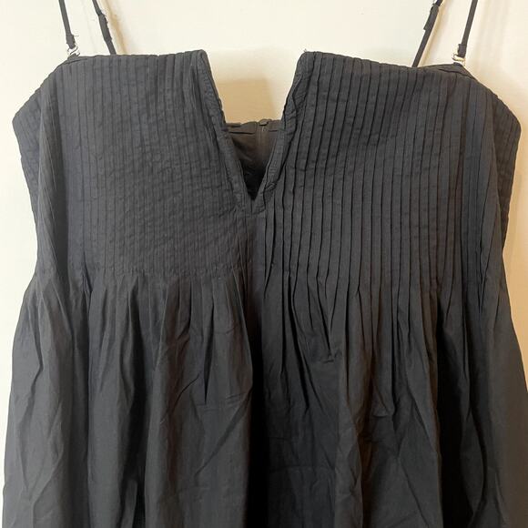 J.Crew Collection Strapless Notched Maxi Dress LBD Party Wedding CI878 Black 12 - Picture 4 of 16